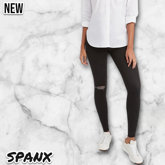 New SPANX Distressed Ankle Skinny Jeans - Picture 6 of 7